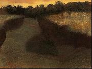 Edgar Degas Wheatfield and Row of Trees oil
